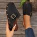 Women's Shoes Large Size Thick Soled Muller Rivet Toe Thick Soled Slippers Summer Buckle Women's Shoes_vogvips.com