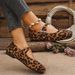Cross-Border Plus Size Leopard Print Buckle Single For Women, New Spring And Autumn Fashion, Versatile Lightweight_vogvips.com