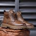 European Warm Series Winter Martin High-top Cotton Men's Fleece-lined Leather Shoes Warm Snow Boots_vogvips.com