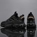 Men's Air Cushion Sneakers – Breathable All-Black Casual Shoes (Lightweight & Versatile)_vogvips.com
