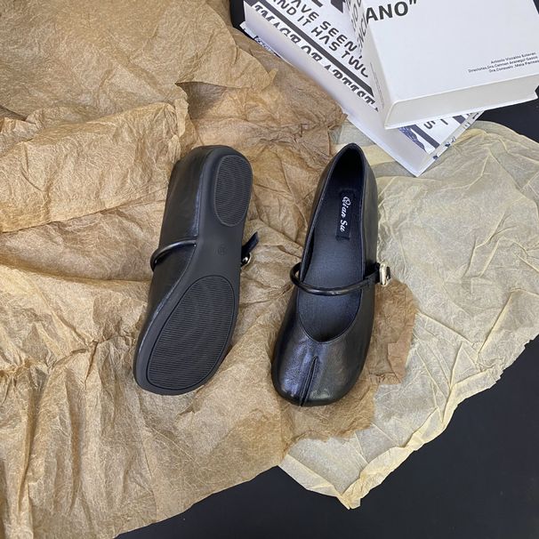 Flat-soled Gentle Evening French-style Women's Sh, 2025 Summer New Model, Soft-soled, One-strap, Shallow Mary Jane_vogvips.com