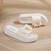 Trendy Korean-style Summer Outdoor Slippers For Women, Thick-soled Slip-on Non-slip Beach Sandals, Lightweight,_vogvips.com