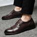 Euro Step Brogue Carved Business Formal Casual Leather Men's British Style Height-Increasing Top Layer Cowhide Groom Wedding Shoes_vogvips.com