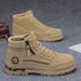 European Warm Series Men's Martin High Top Winter Plush Cotton Shoes British Style Outdoor Hiking Waterproof Non-Slip Work Safety Boots_vogvips.com