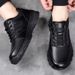 New Platform Cow Leather Casual Sneakers For Men Designer Autumn Winter Cotton Black Outdoor Men's Sports Shoes Zapatos Hombre_vogvips.com