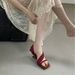 Niche Design Sandals Wedge For Women 2025 Summer New Style Comfortable Versatile Elegant High Heel One-Strap Slippers_vogvips.com