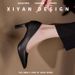 High Heels Etiquette Dress Commuter Professional Work Shoes Interview Soft Sole Not Tired Feet Black Small Heel Leather Shoes Women_vogvips.com