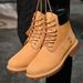 Dahuang Martin Autumn Men's Genuine Leather Boots 2023 New Style Height Increasing Versatile Thick Sole Work Shoes For_vogvips.com