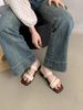 Open-toe Sandals Women For Summer 2026, New Korean Version, Vintage Fairy Style, Single Strap Buckle, Soft Flat Roman_vogvips.com