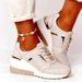 European American Large Size And Leisure Summer New Thick Soled Wedge Casual With Mesh Sports Shoes Cross Border_vogvips.com