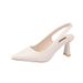 Summer Fashion New Breathable Pointed Toe Stiletto Heel PU Comfortable And Elegant Women's Shoes Shallow Mouth Sexy Sandals_vogvips.com