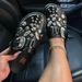 Women's Shoes Retro Half Slippers Thick Soled Rivet One Strap Outer Wear Flat Soled Mules_vogvips.com