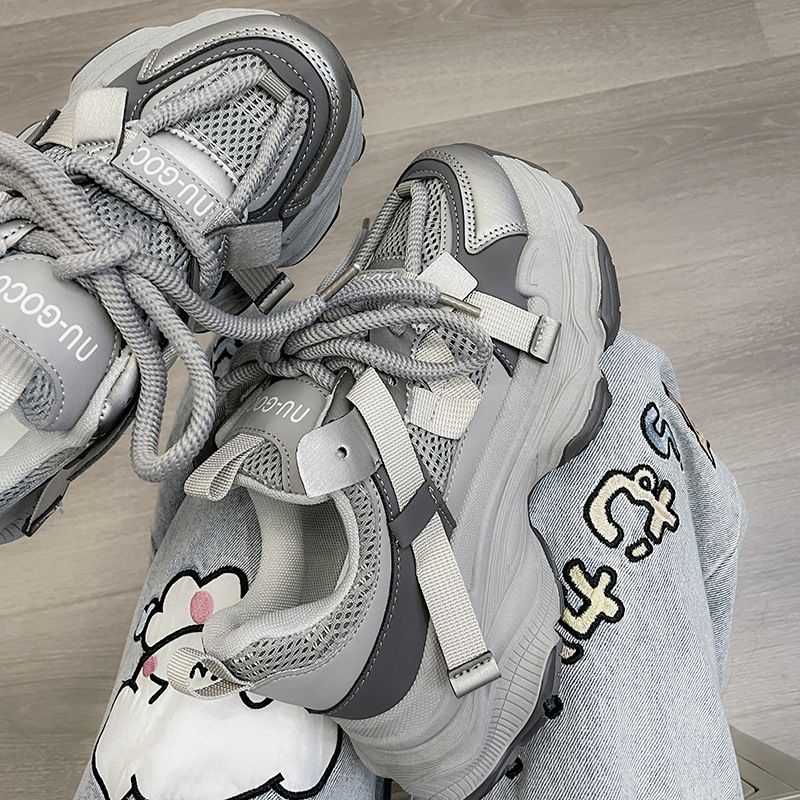 Street Blasting Dad Shoes For Women New Thick Soled Height Enhancing Small Versatile Casual Sports Shoes Student Lightweight Women's Shoes_vogvips.com