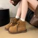 Thick-Soled Kapibara Martin Women 2025 Autumn New British Style Casual Ankle Yellow Boots For Adults_vogvips.com