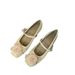 French Gentle Fairy Style Elegant Single Shoes Female Spring And Autumn New Chinese Flower Shallow Mouth Mary Jane Shoes_vogvips.com