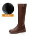 Genuine Leather Martin For Women, Over-the-Knee Slimming Riding Thick Sole, Fleece-Lined, Autumn And Winter Long Boots,_vogvips.com