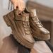 2024 Autumn New Casual Leather Shoes Men's Mid-top Martin Outdoor Thick-soled Work Short Boots_vogvips.com