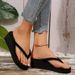 Summer Beach Seaside Korean Style Casual Slippers Women Thick Bottom Flip Flops Couple Outdoor Sandals 2024_vogvips.com