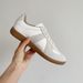 Degood Training 2025 New Genuine Leather White Sneakers Women's Versatile Flat Sports Casual Ins Trend Shoes_vogvips.com