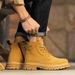 New Leather Spring Men's Shoes High-top Men's Heightening Tooling Martin Boots_vogvips.com