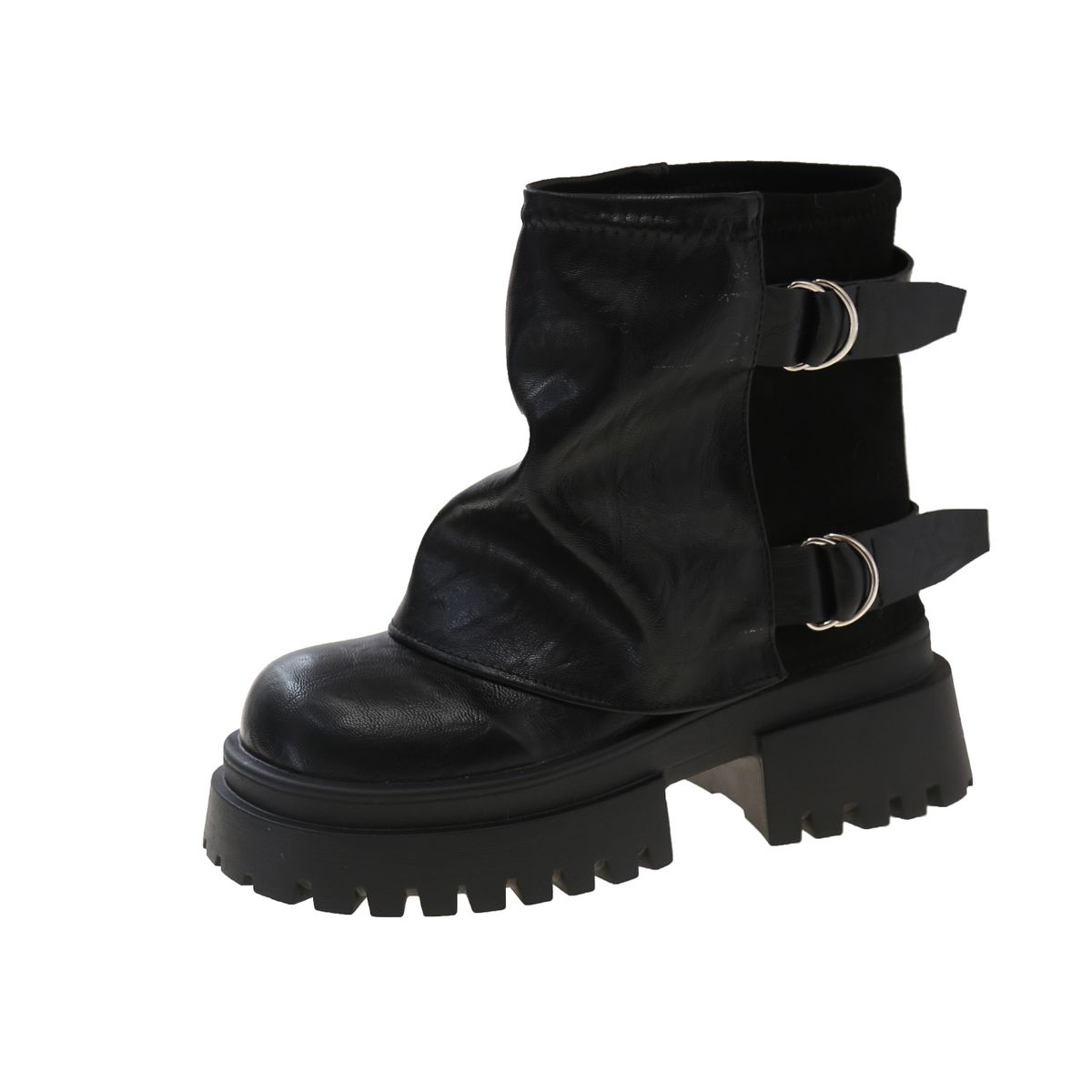 35-42 Large Shoes 41 To 43 Size Wide Fat Feet Sole Martin Women's Autumn And Winter Fashion Thick Heel Short Boots_vogvips.com
