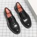 Large British Style Size 38-46 New Business Men's Tassel Trendy Casual Leather Shoes_vogvips.com