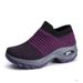 Women's Shoes Popular Plus Size Women's Shoes Air Cushion Fly Knit Sports Shoes Over The Foot Shoes Fashion Rocking Shoes Casual Shoes Socks Shoes_vogvips.com