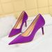 stiletto High Heel Shallow Mouth Pointed Toe Commuter High Heels Women's Shoes Single Shoes_vogvips.com