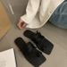 Korean Version Of Foreign Trade Thin Strap Combinati Soft Leather Square Head Slippers Women's Open Toe Flat Bottom Beach Sandals Independent Station_vogvips.com