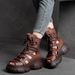 Sandals Women's Boots Hollow High-top Thick-soled Fashion Open-toed Fish-mouth Boots Roman Shoes Breathable_vogvips.com