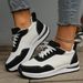 Women's New Large Size 36 43 Fashion Casual Women's Shoes Sports Shoes Lace Up Thick Bottom Large Size_vogvips.com