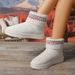 Women's Shoes Plus Size Cotton Shoes Women's Winter New Style Ethnic Style Outerwear Fleece Lined Warm Thick Soled Snow Boots_vogvips.com