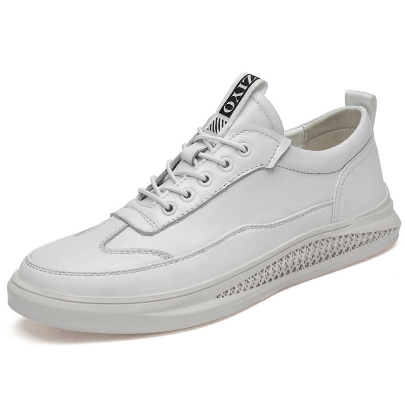 White Men's Shoes Casual Board Shoes Men's Sports Breathable Casual Shoes_vogvips.com