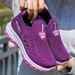 Women's Flying Woven Single Shoes Women's Shoes Soft-soled Feet One Pedal Mother Shoes Casual Shoes Elderly Shoes_vogvips.com