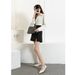 Genuine Leather Women's Soft-soled White Shoes, Pointed Toe, Flat Sole, Soft Leather, Non-slip, Comfortable Long_vogvips.com