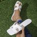 Summer With Square Toe Open Toe, Versatile European And American Style, Non-slip, Simple Flat Sandals, Fashionable Beach_vogvips.com
