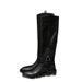 Dashing Over-the-Knee For Women Genuine Leather Knight Round Toe Chunky Heel 2025 Autumn Winter Riding Boots_vogvips.com