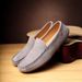 Euro Step Spring New Fashion Trend Casual Men's Youth Low-top Loafers Single Pigskin Personality Snail Shoes_vogvips.com