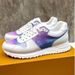 () Color Blocking Sports Shoes For Men, Made Of Genuine Leather, Breathable Mesh, Flat Bottomed Sponge Shoes, Small_vogvips.com