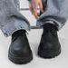 Large Size Black British Style Thick Sole Derby Men's Suit Shoes 2025 Spring_vogvips.com