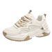 Women's Thick-soled Dad 2025 Spring And Autumn New Style Platform Versatile Student Sports Mesh Casual Shoes For Women_vogvips.com