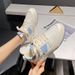 Little White Fahionable Caual Port Board Lace Up New Low Top Big Toe Hoe, Tudent Korean Verion Women'_vogvips.com
