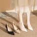 Luxury Leather Pumps - Hidden Platform Stiletto Heels (CEO Office Shoes, Arch Support, Wrinkle-Resistant Toe Box)_vogvips.com