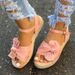 Women Casual Sandals Summer Shoes Flats Platform Ladies Bowknot Buckle Strap Fashion Woman New Peep Toe Female88j_vogvips.com