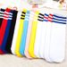 Kids Knee High For Girls Boys Football Stripes Sports Old School White Skate Children Baby Long Tube Cheer Socks_vogvips.com