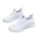 Flyknit Sports For Women Students Spring Summer New Korean Style Trendy Running White Breathable Mesh Shoes_vogvips.com
