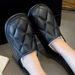 Waterproof Slippers For Autumn Winter, Indoor Outdoor Wearable, Non-Slip, Soft And Warm, Couples' Fleece-Lined Cotton_vogvips.com