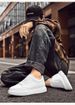Invisible Heightening Board Shoes Men's Large Size First Layer Cowhide White Shoes Student Breathable Casual Shoes_vogvips.com