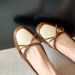 2026 New French Country Style Color-Block Vintage Bow Shallow Flat Loafers For Women In Autumn Soft Leather_vogvips.com