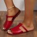2023 European And American Fashion New Style Large Size Slippers Wholesale Hollow Solid Color Open-toe Sandals For Women_vogvips.com
